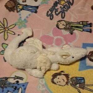 Floppy White Plush Dragon Knockoff Jellycat